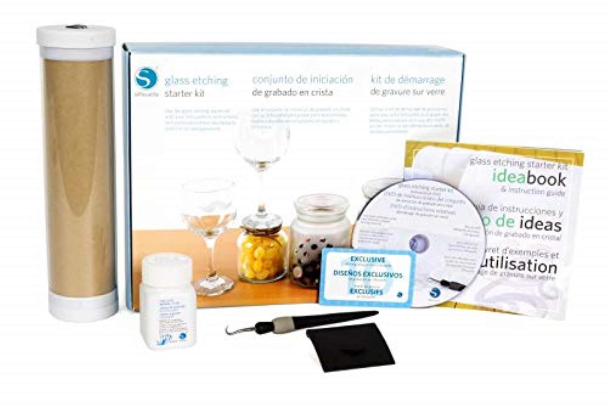 Silhouette Glass Etching Starter Kit